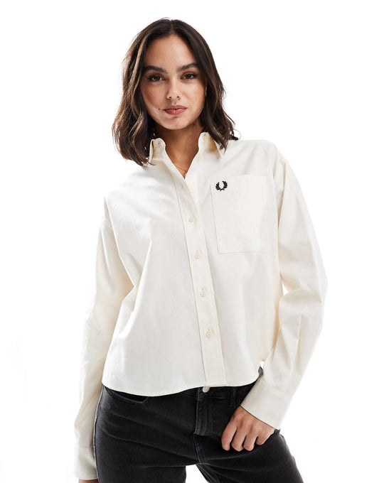 Oversized Cropped Shirt