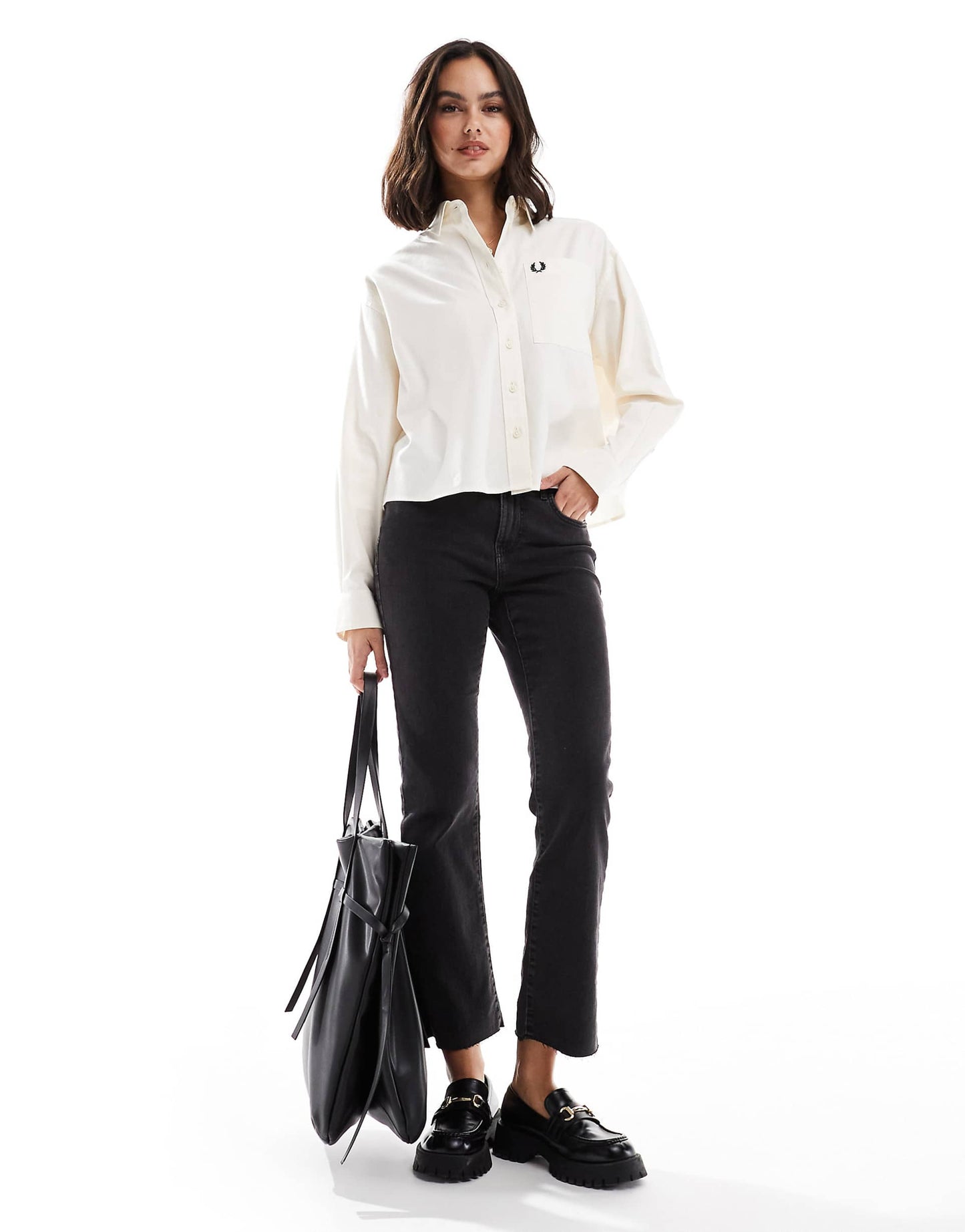 Oversized Cropped Shirt
