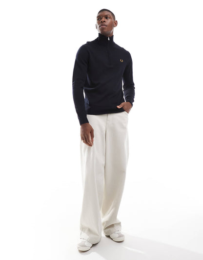 Knitted Half Zip Jumper