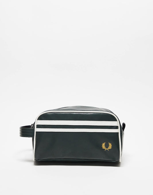 Coated Faux Leather Washbag