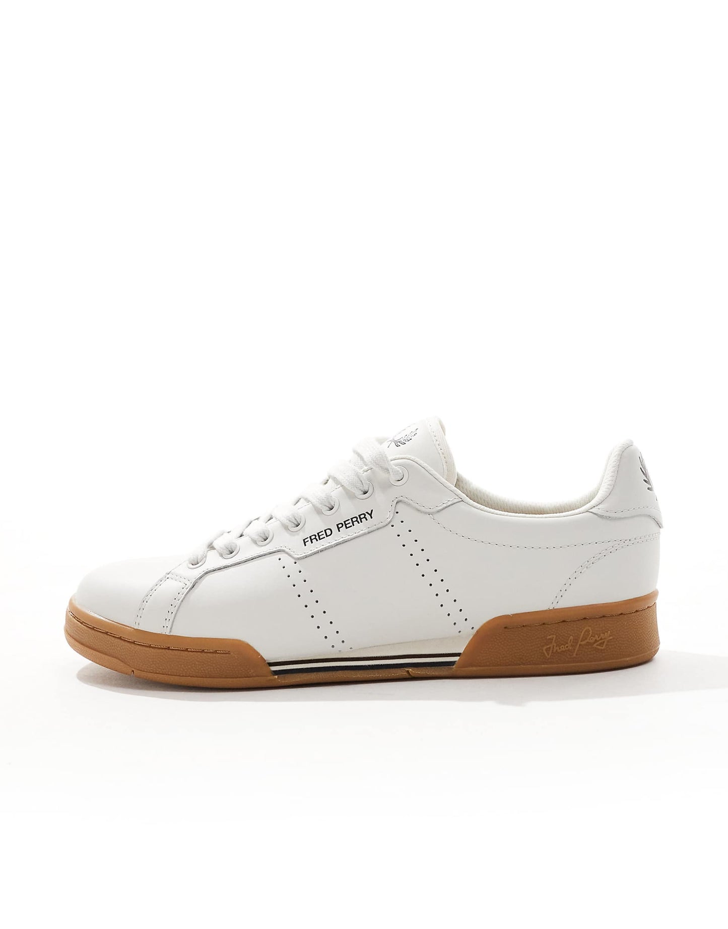 B722 Leather Trainer Plimsolls