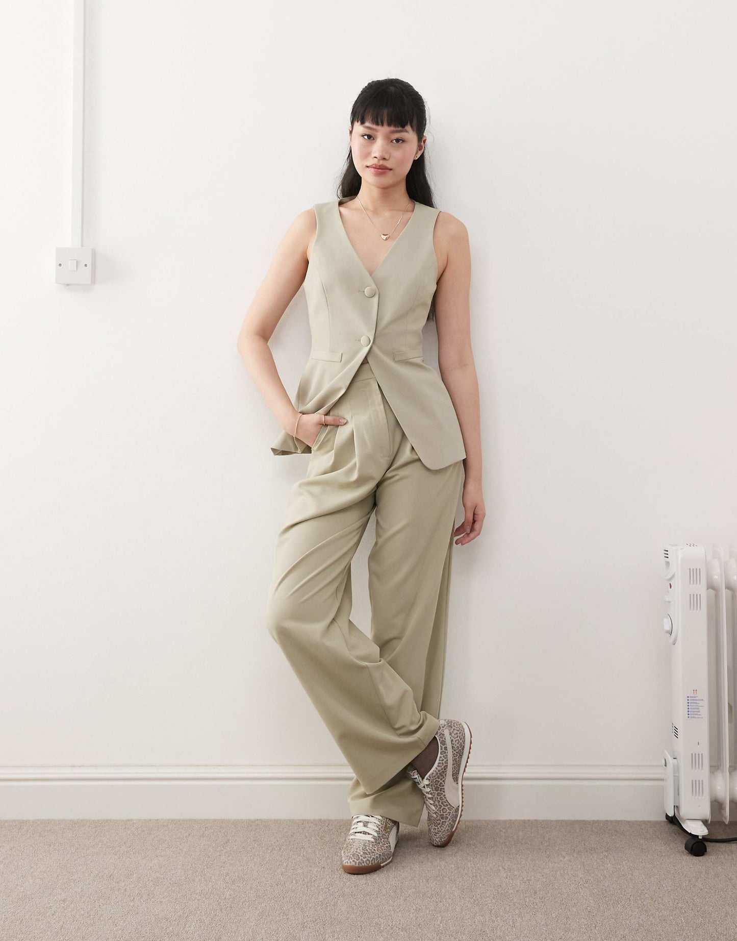 Co-Ord Tailored Longline Waistcoat