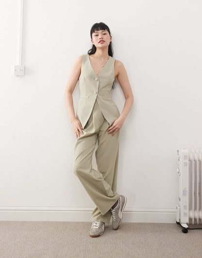 Co-Ord Tailored Wide Leg Trouser