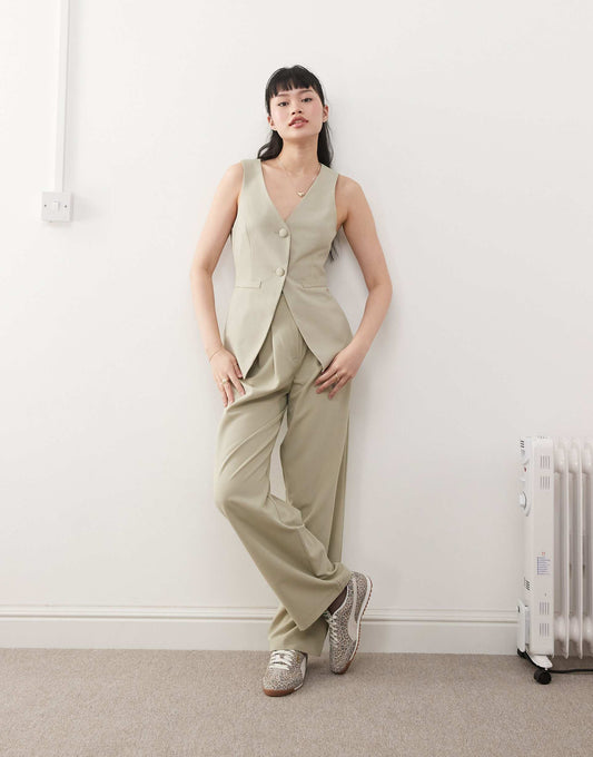 Co-Ord Tailored Wide Leg Trouser