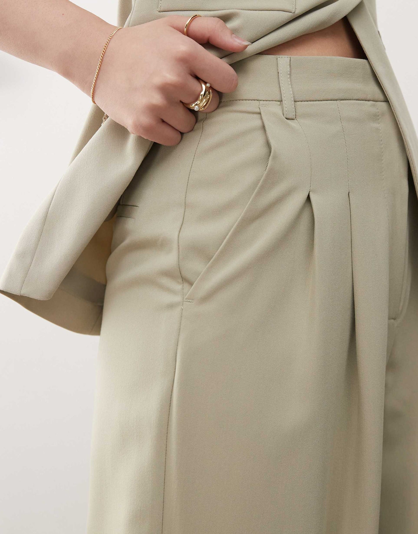 Co-Ord Tailored Wide Leg Trouser