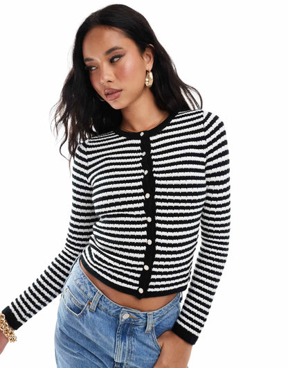Fitted Button Through Cardigan