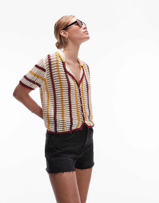 Denim A-Line Shorts