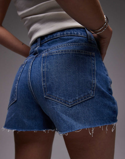 Denim A-Line Shorts