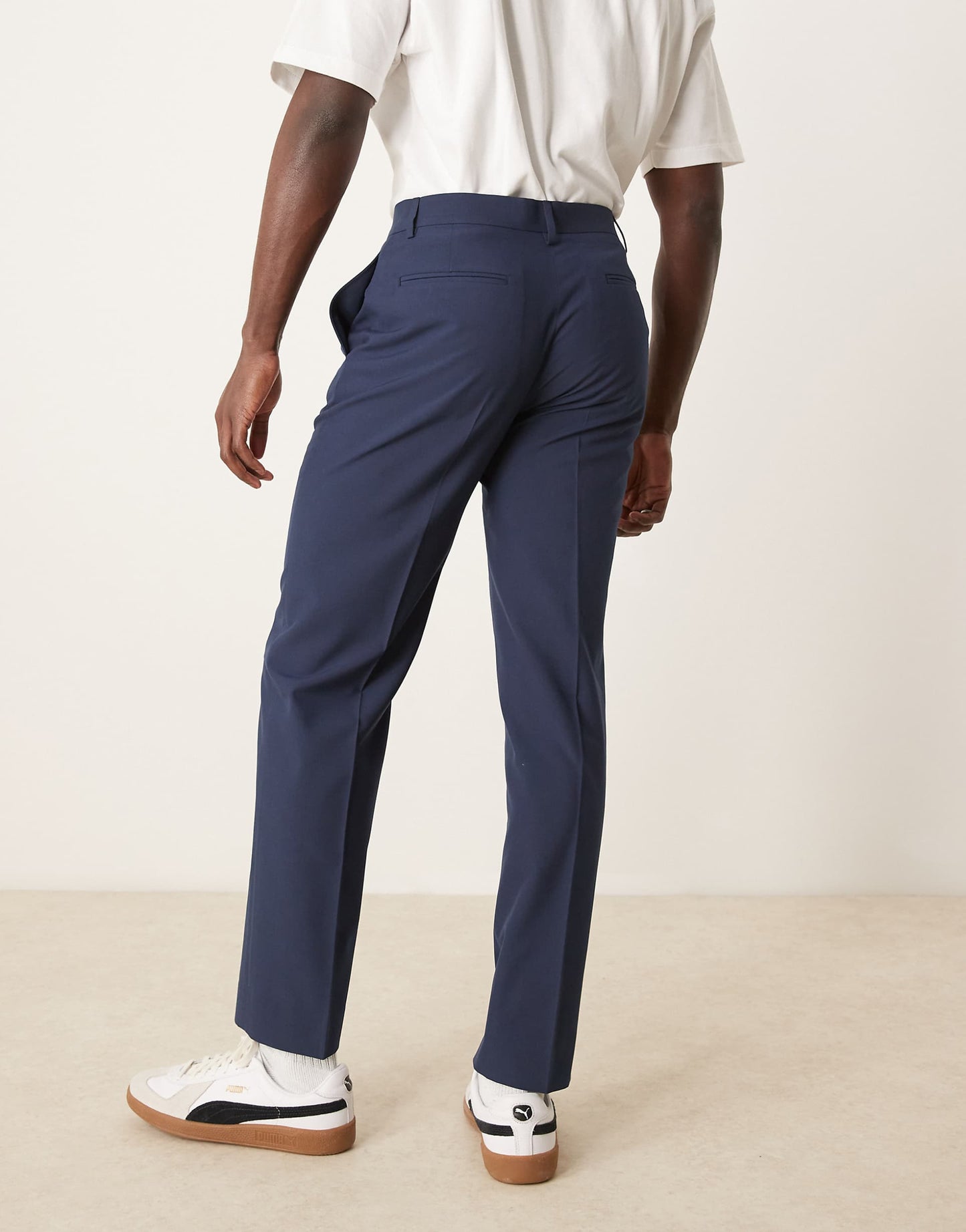 Straight Leg Suit Trousers