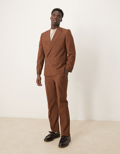 Straight Leg Suit Trousers