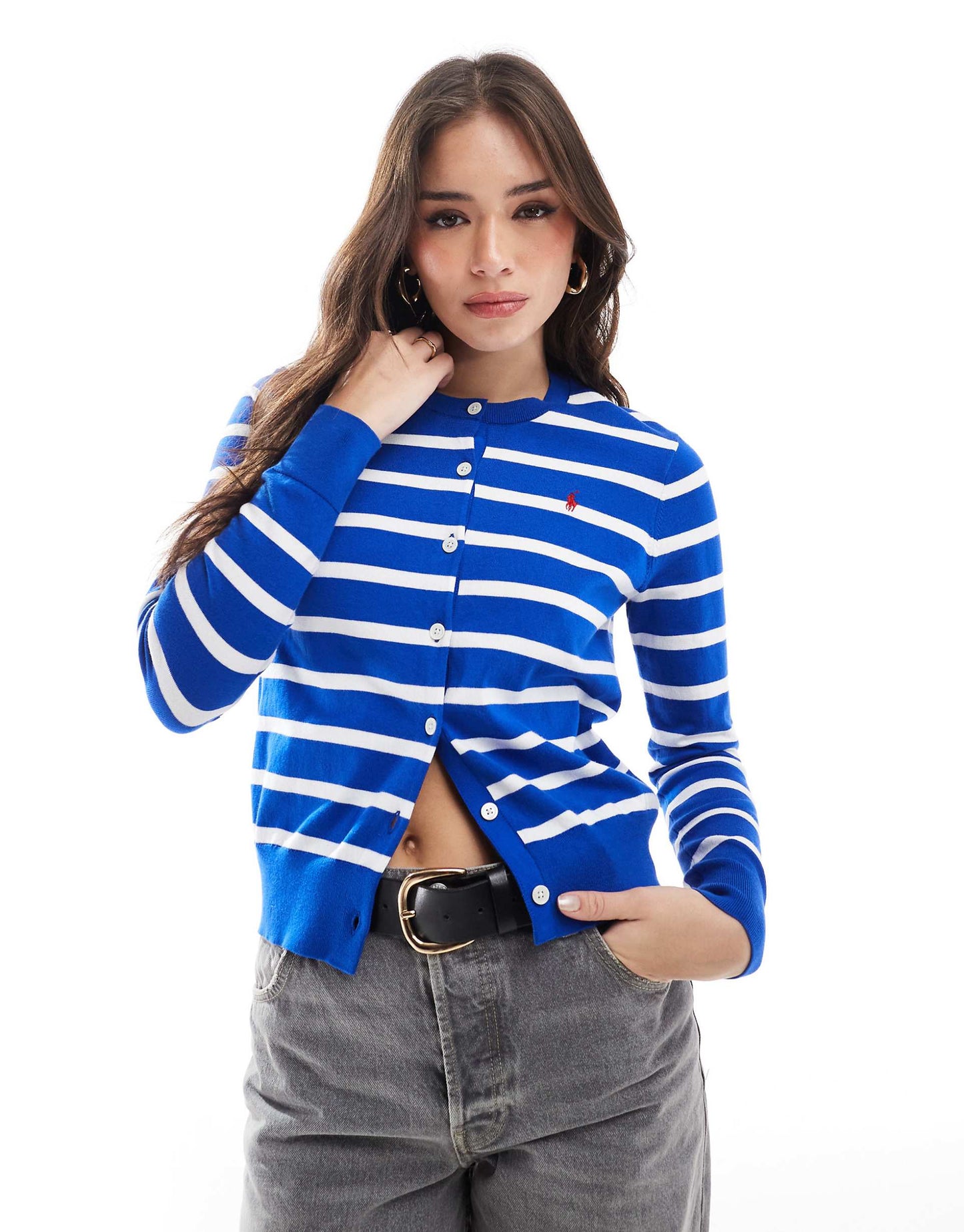 Knitted Striped Cardigan