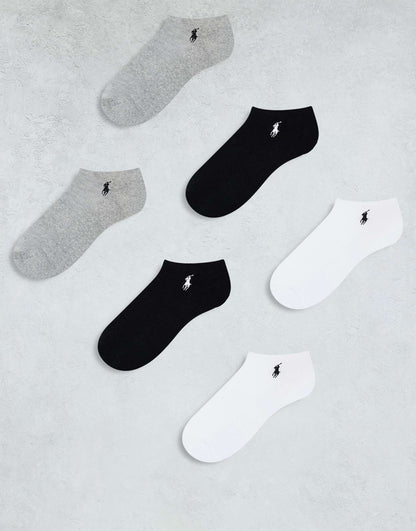 6-Pack Logo Ankle Trainer Socks