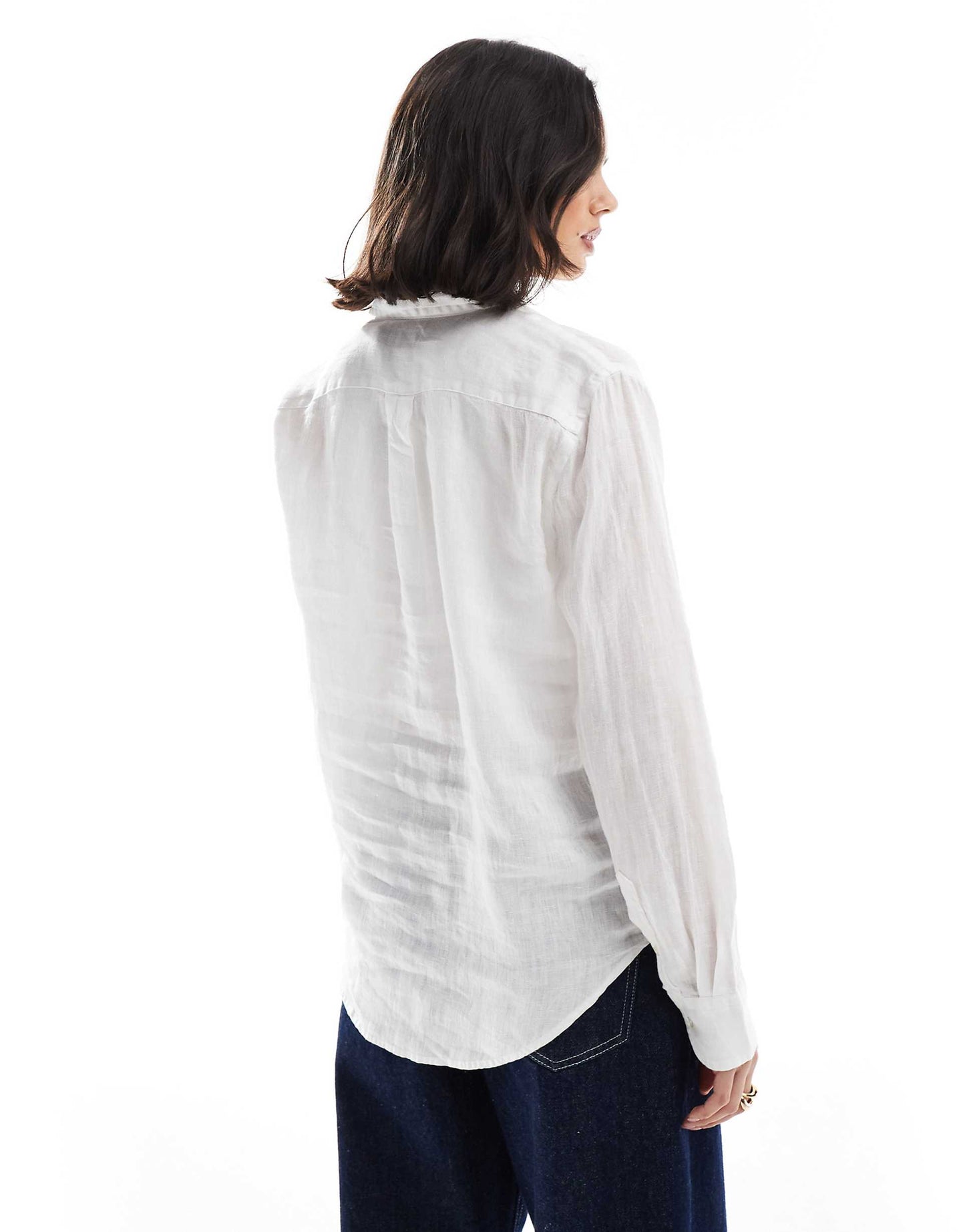 Linen Shirt With Logo