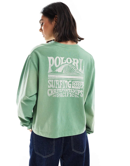 Loose Fit Long Sleeve Top With Logo