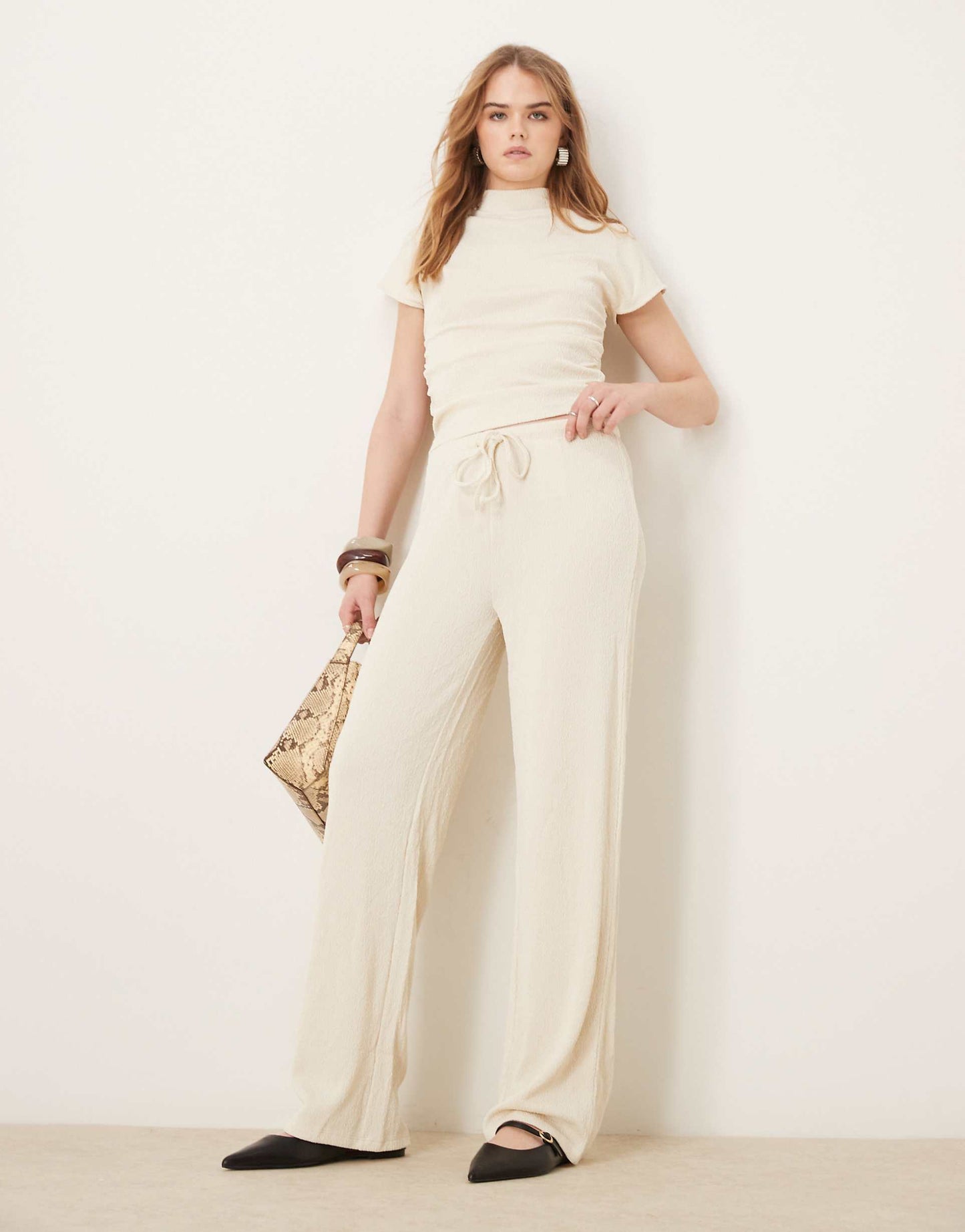 Stretch Wide Leg Trouser Co-Ord