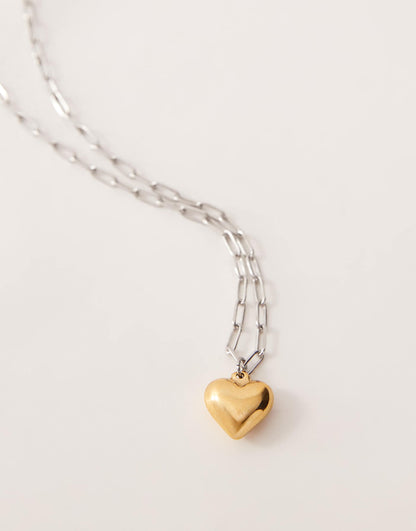 Maki Gold Heart Pendant Necklace