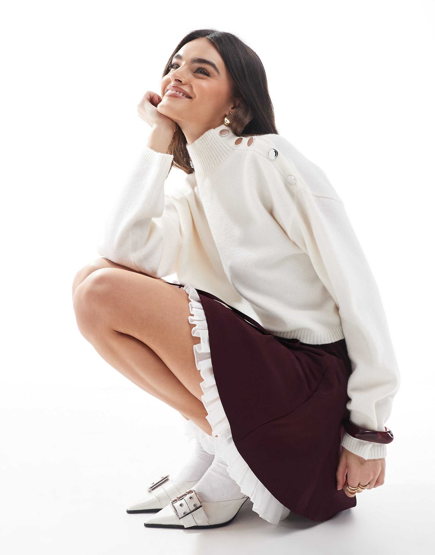 Flippy Mini Skirt With Bows