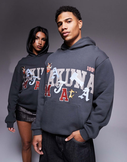 Disney Unisex Oversized Hoodie With The Lion King Hakuna Matata Prints