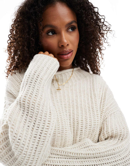 Knitted High Neck Jumper