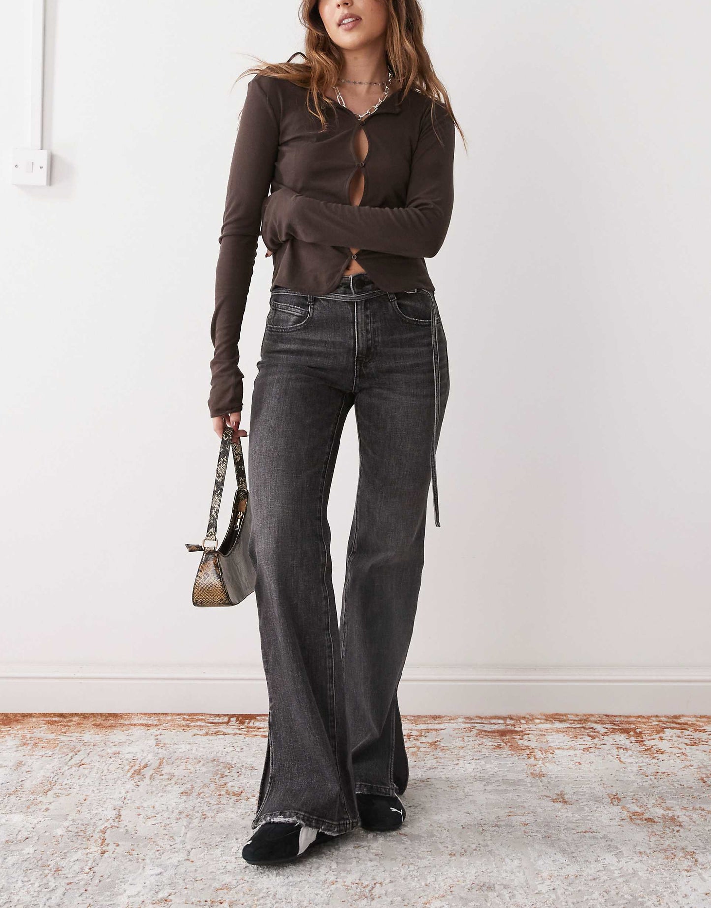 Flared Denim Jeans