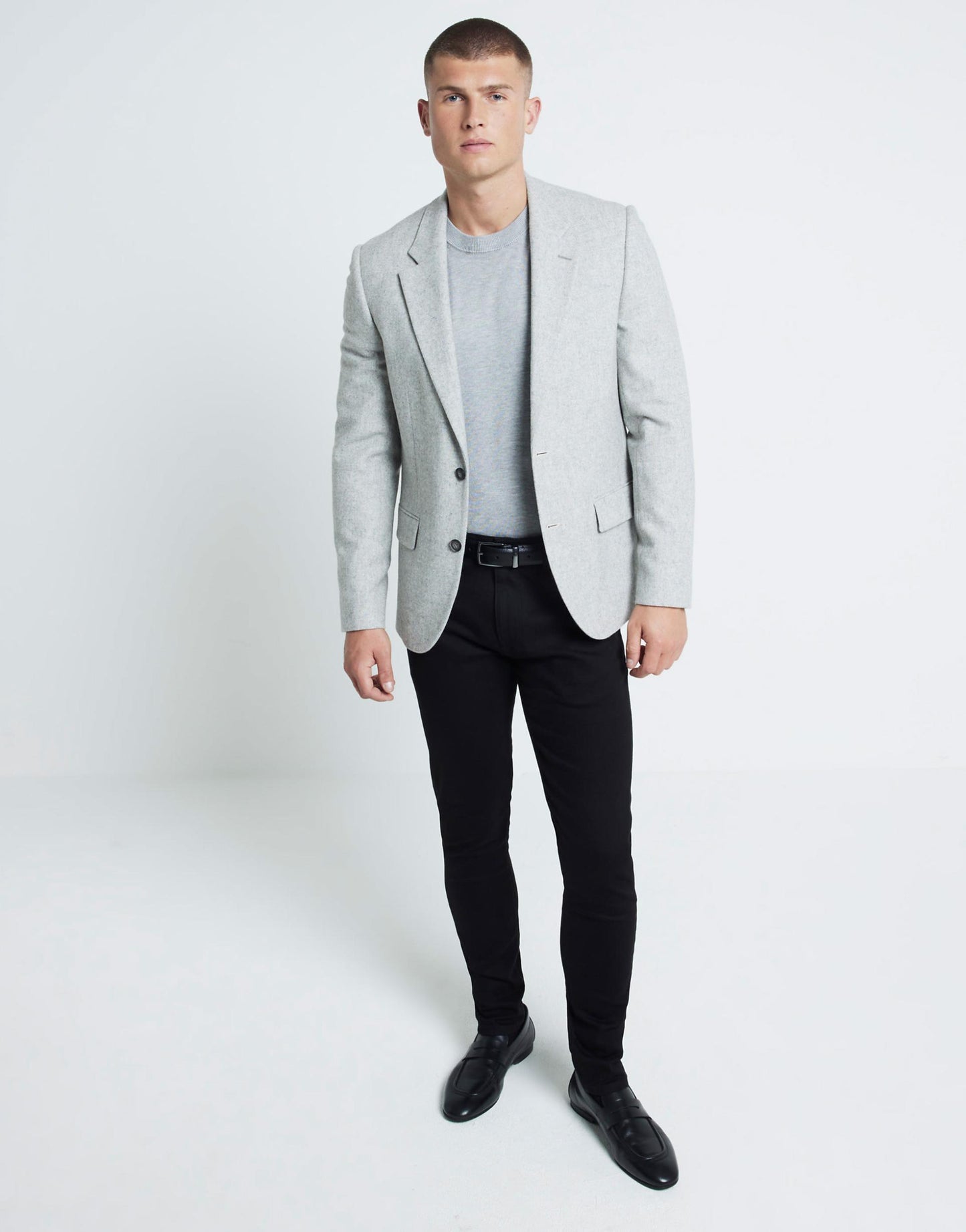 Marl Slim Fit Wool Blend Suit Jacket