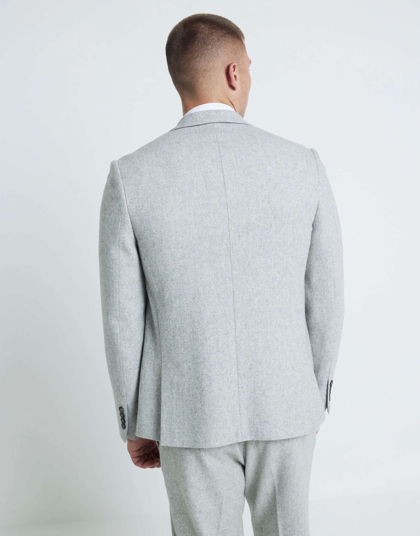 Marl Slim Fit Wool Blend Suit Jacket