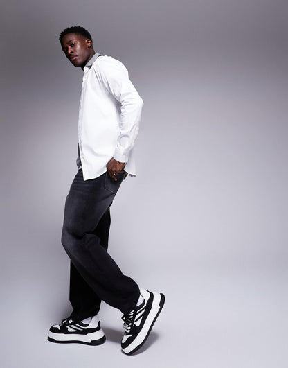 Shirt With Contrast Stripe Collar