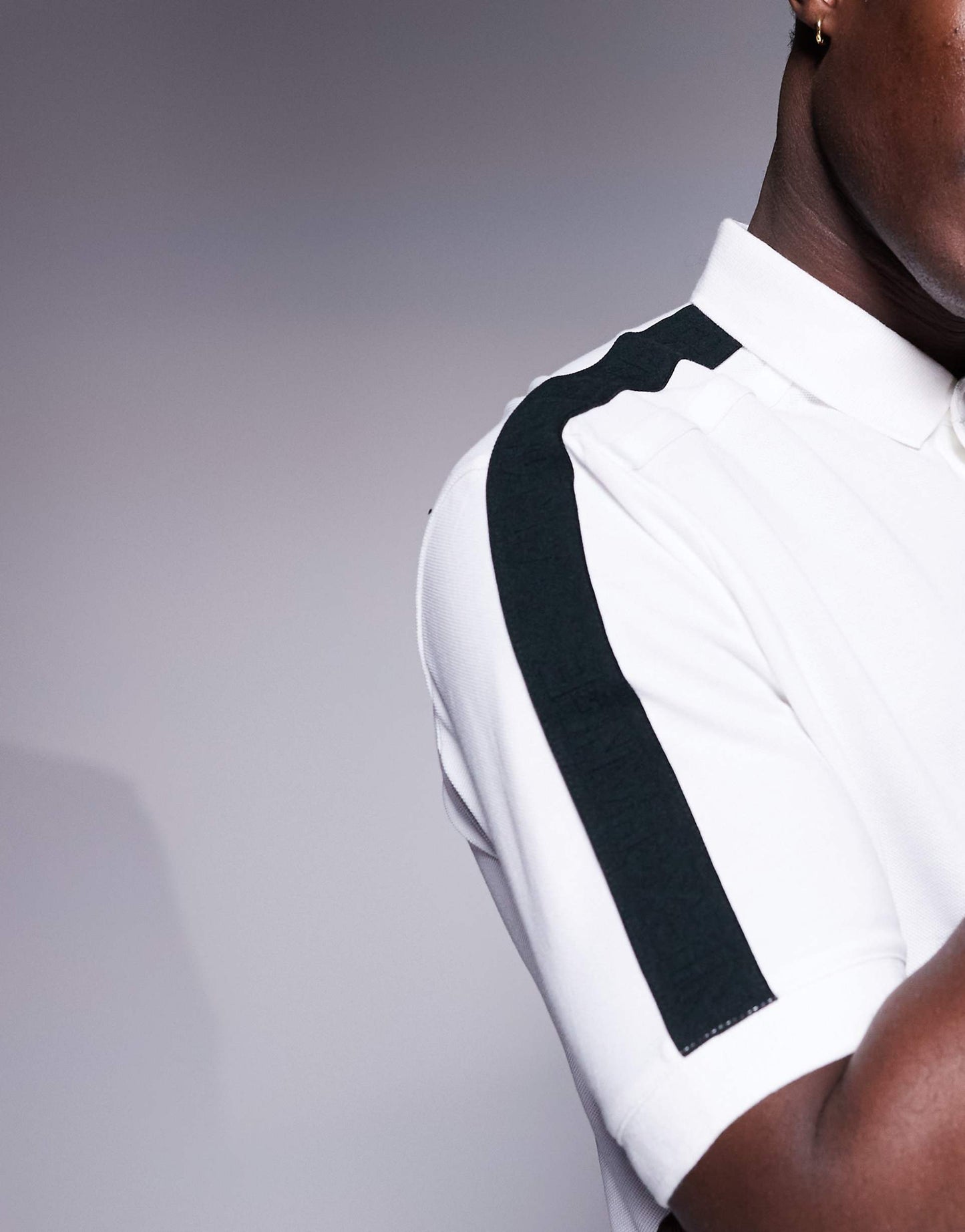 Polo Shirt With Contrast Logo Taping