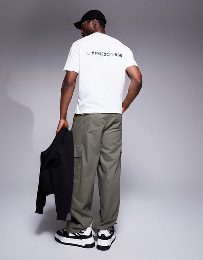 T-Shirt With Chest And Back Logo