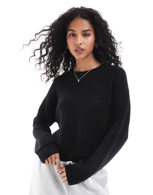 Ribbed Knitted Jumper