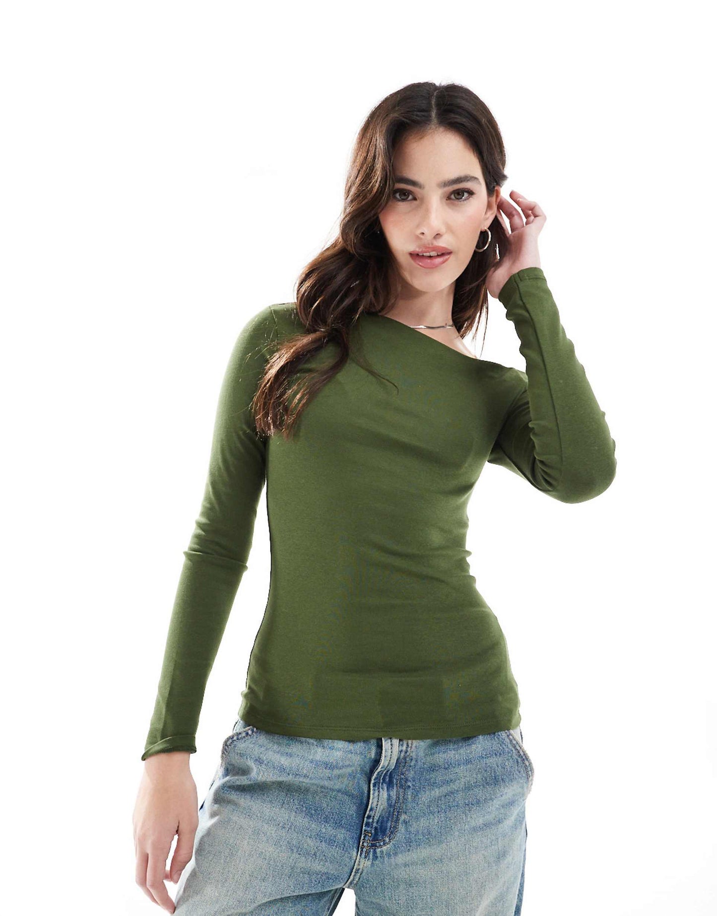 Asymmetric Long Sleeve Top