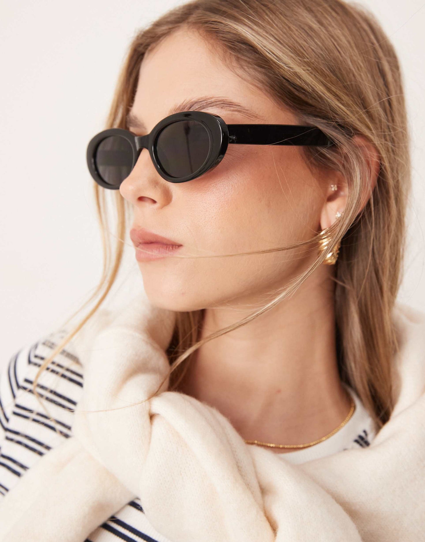 Skinny Oval Sunglasses