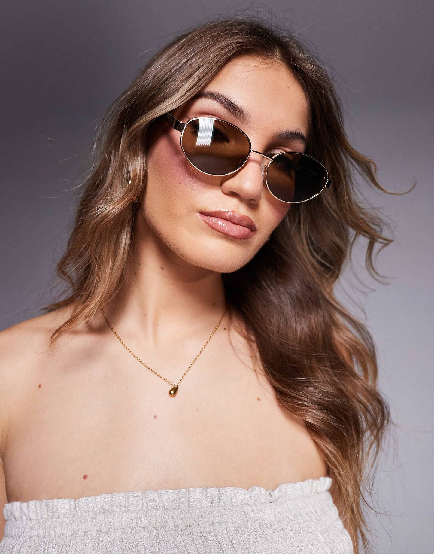 Metal Oval Sunglasses