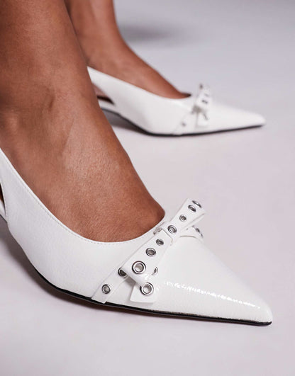 Bow Slingback Heel