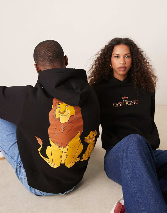 Disney Unisex Boxy Oversized Hood With The Lion King Simba Prints