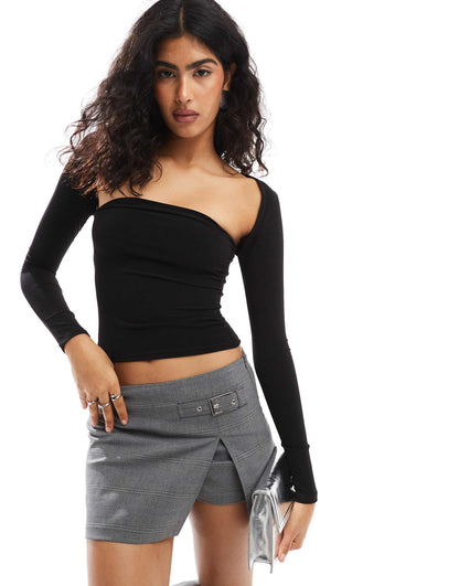 Long Sleeved Bandeau Top
