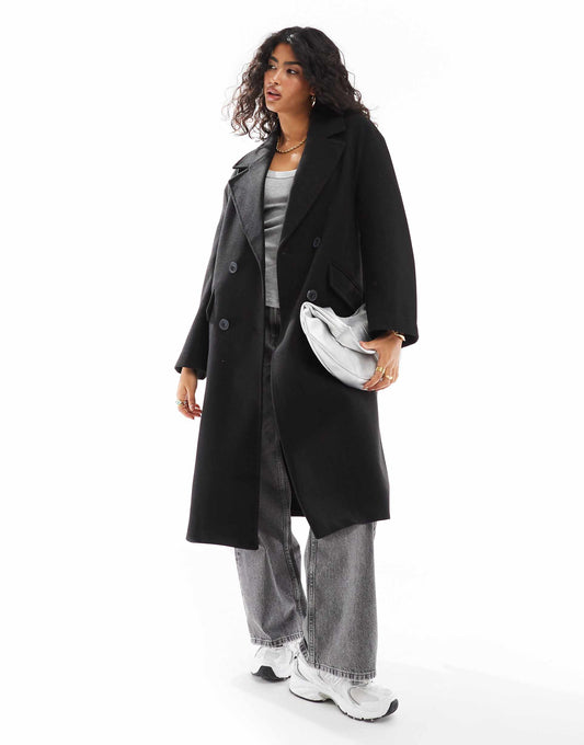 Drop Shoulder Tailored Coat