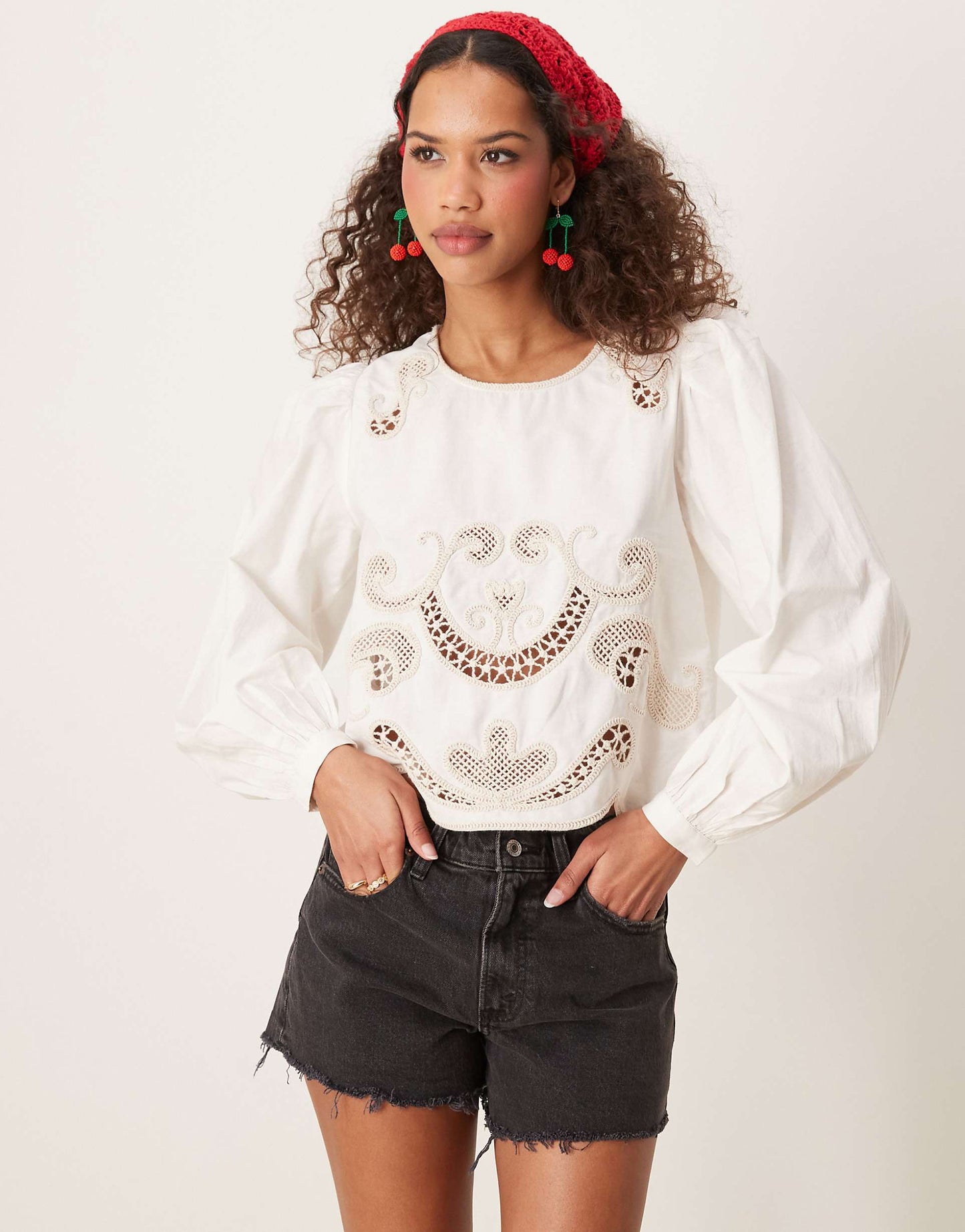 Crochet Detail Blouse