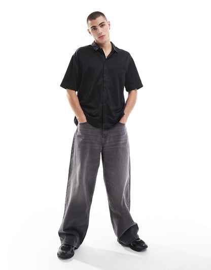 Short Sleeve Raised Design Shirt