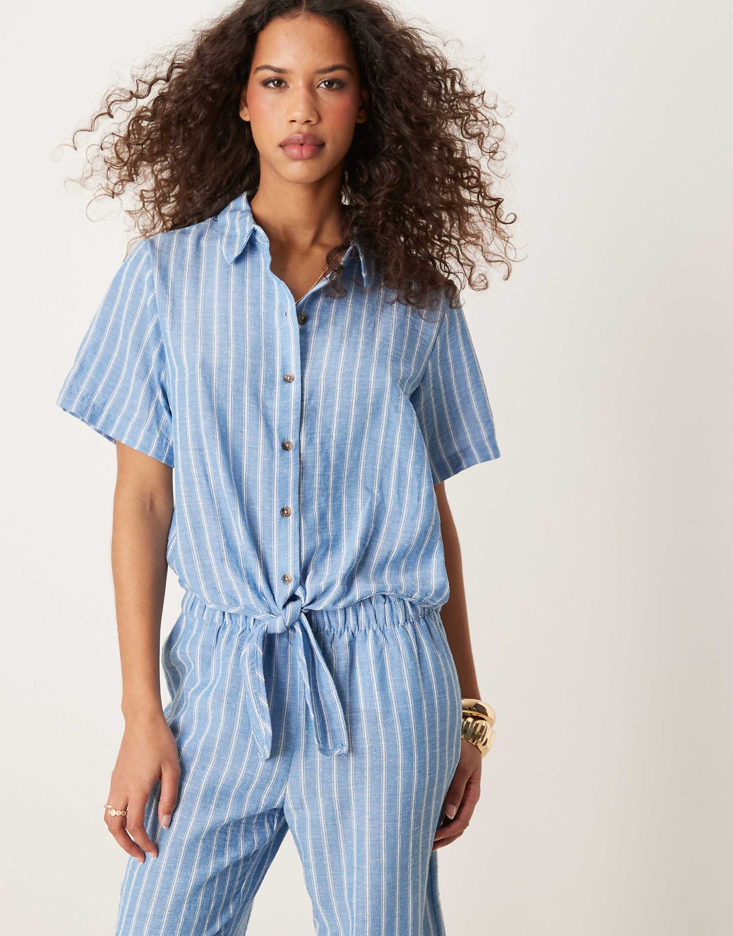 Knot Front Shirt Co-Ord