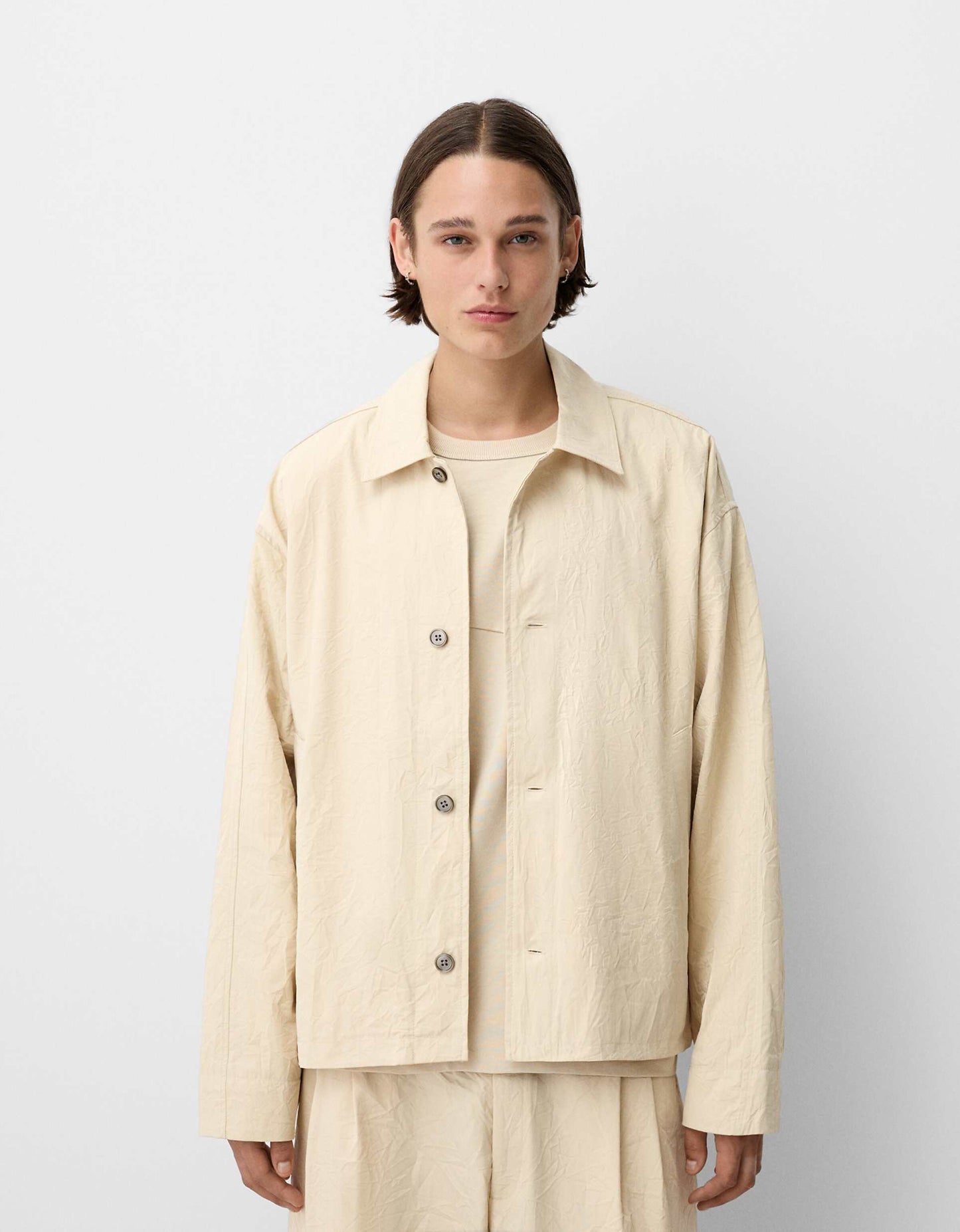 Collection Textured Long Sleeve Shirt Co-Ord