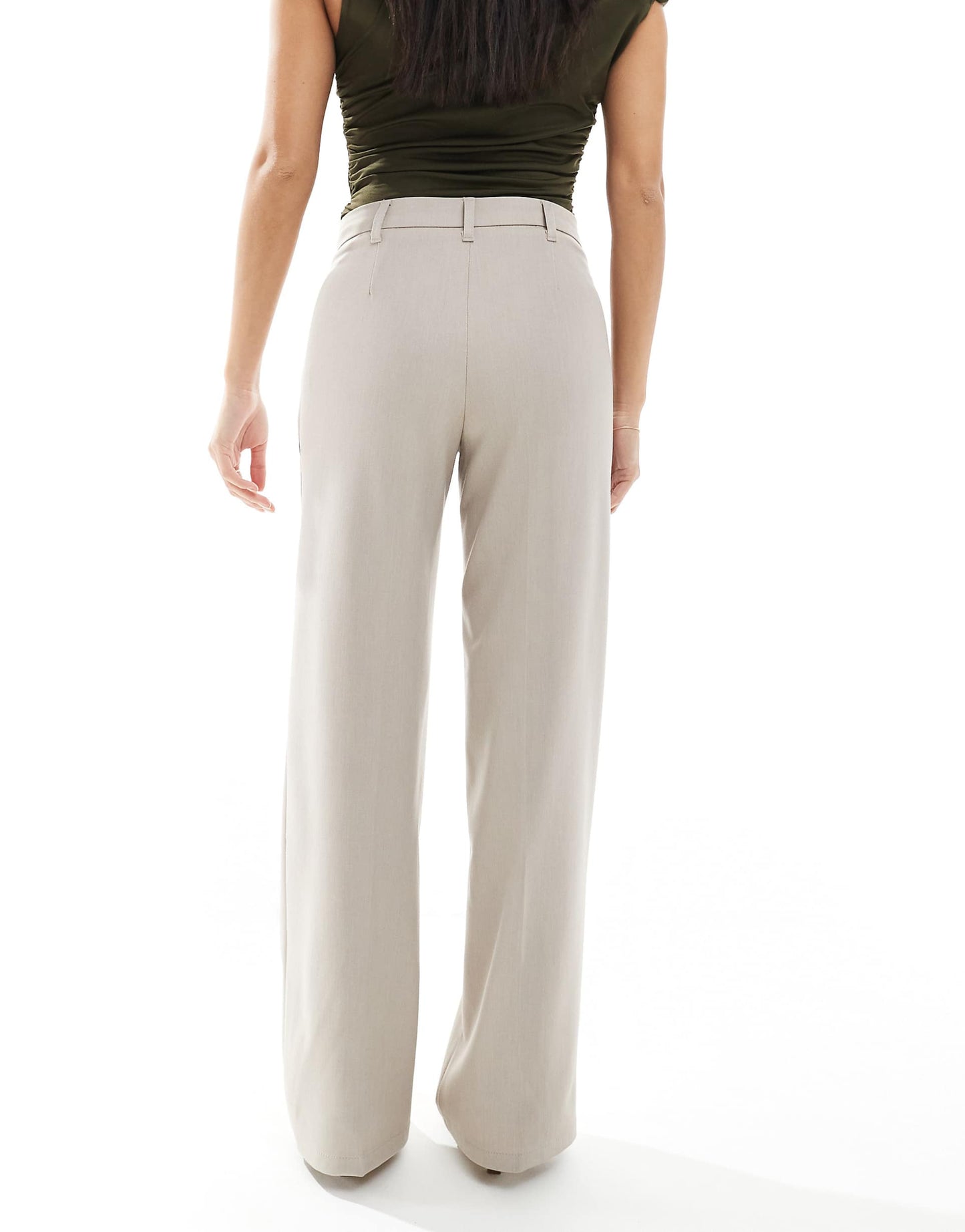 Petite Wide Leg Tailored Trousers