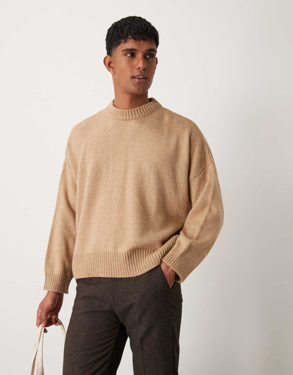 Super Oversized Boxy Fit Fluffy Knitted Jumper