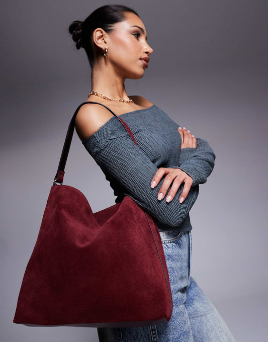 Suede Tote Bag