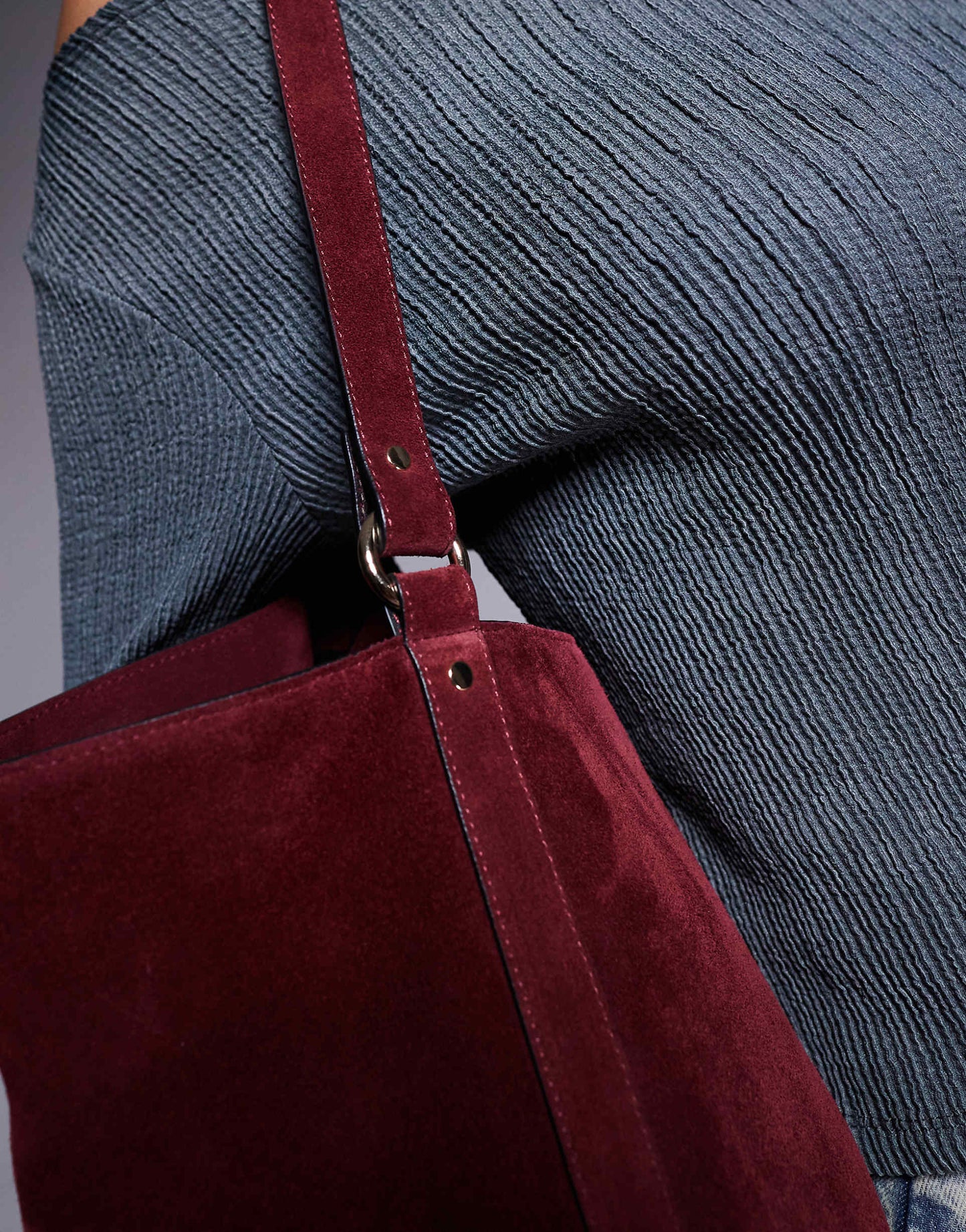 Suede Tote Bag