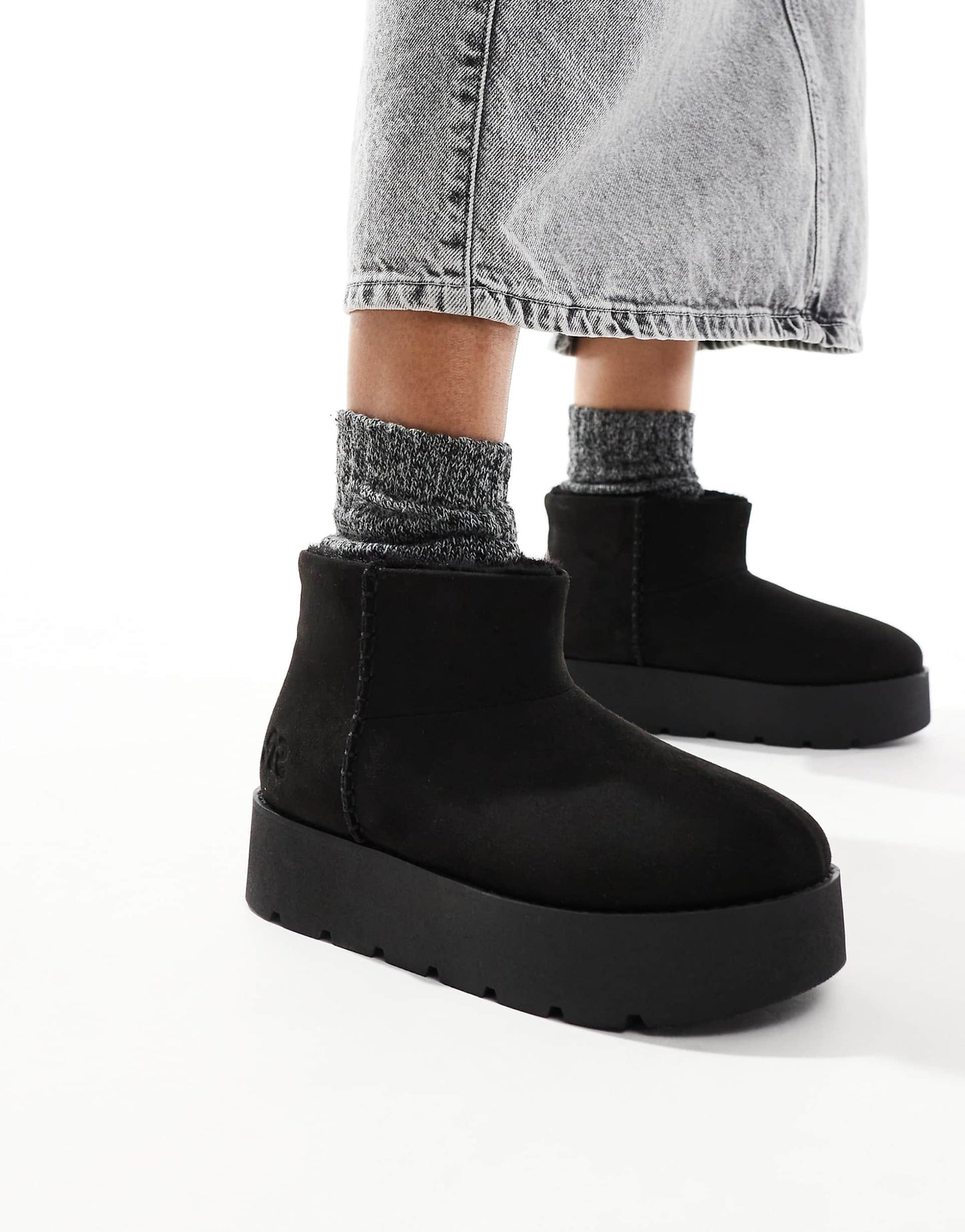 Cosy Platform Ankle Boot