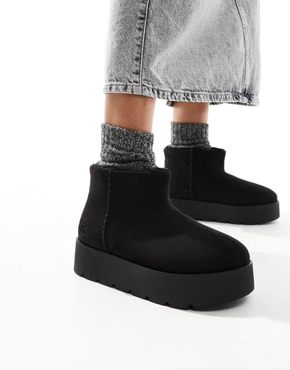 Cosy Platform Ankle Boot