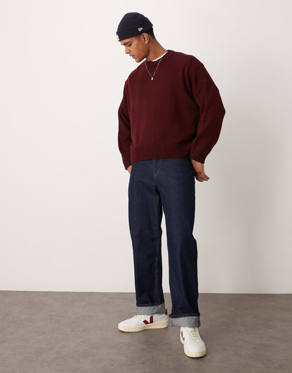 Super Oversized Boxy Fit Knitted Jumper