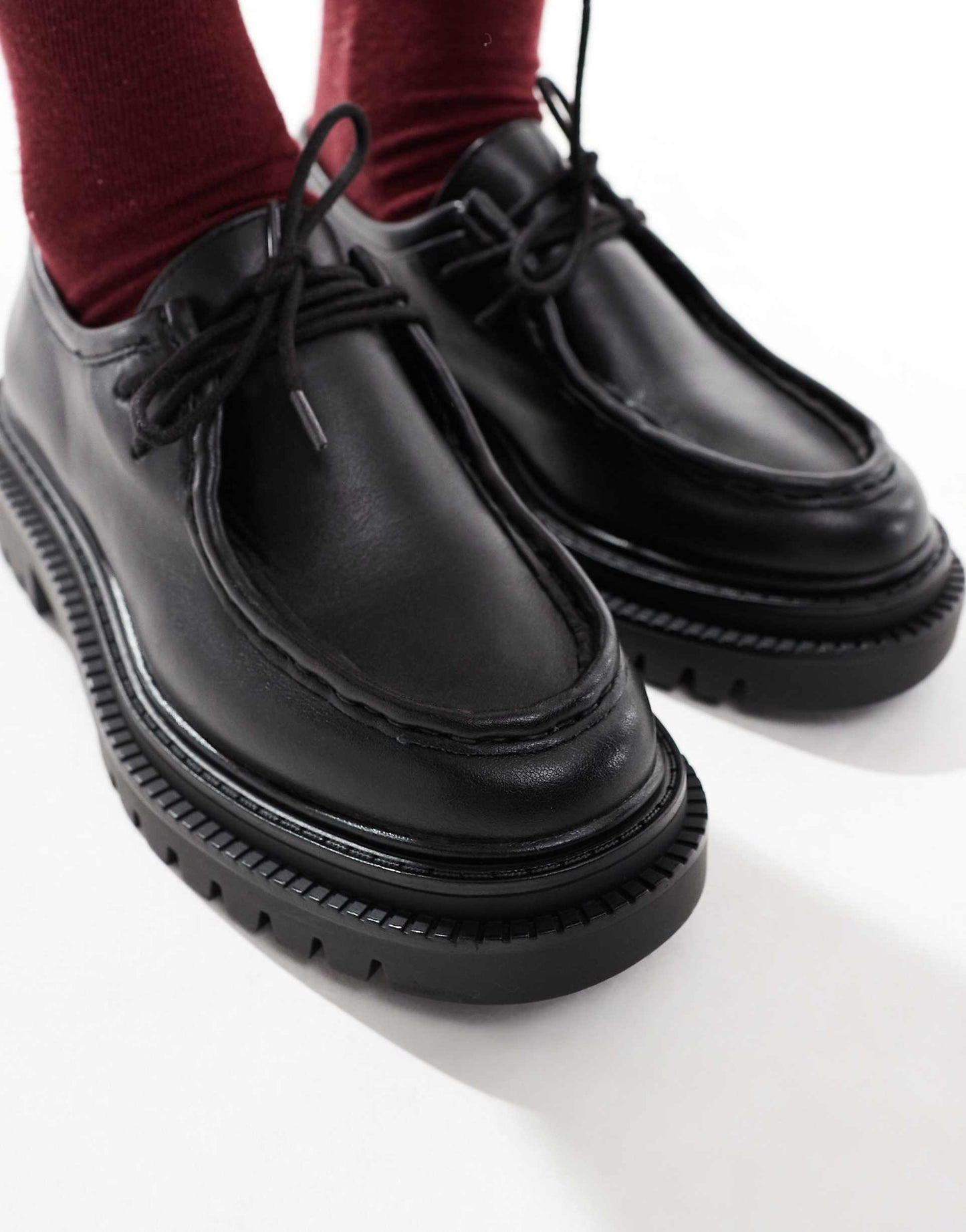 Chunky Lace Up Loafers