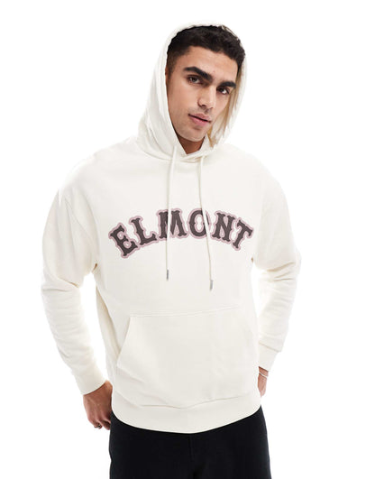 Oversized Hoodie With Puff Print